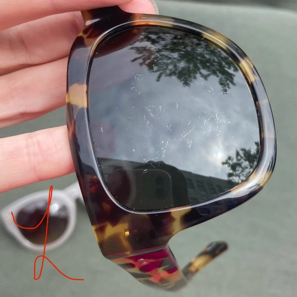 🍒Linda Farrow x Dries Van Noten Collab x Gallery Tortoise Shell Sunglasses Case